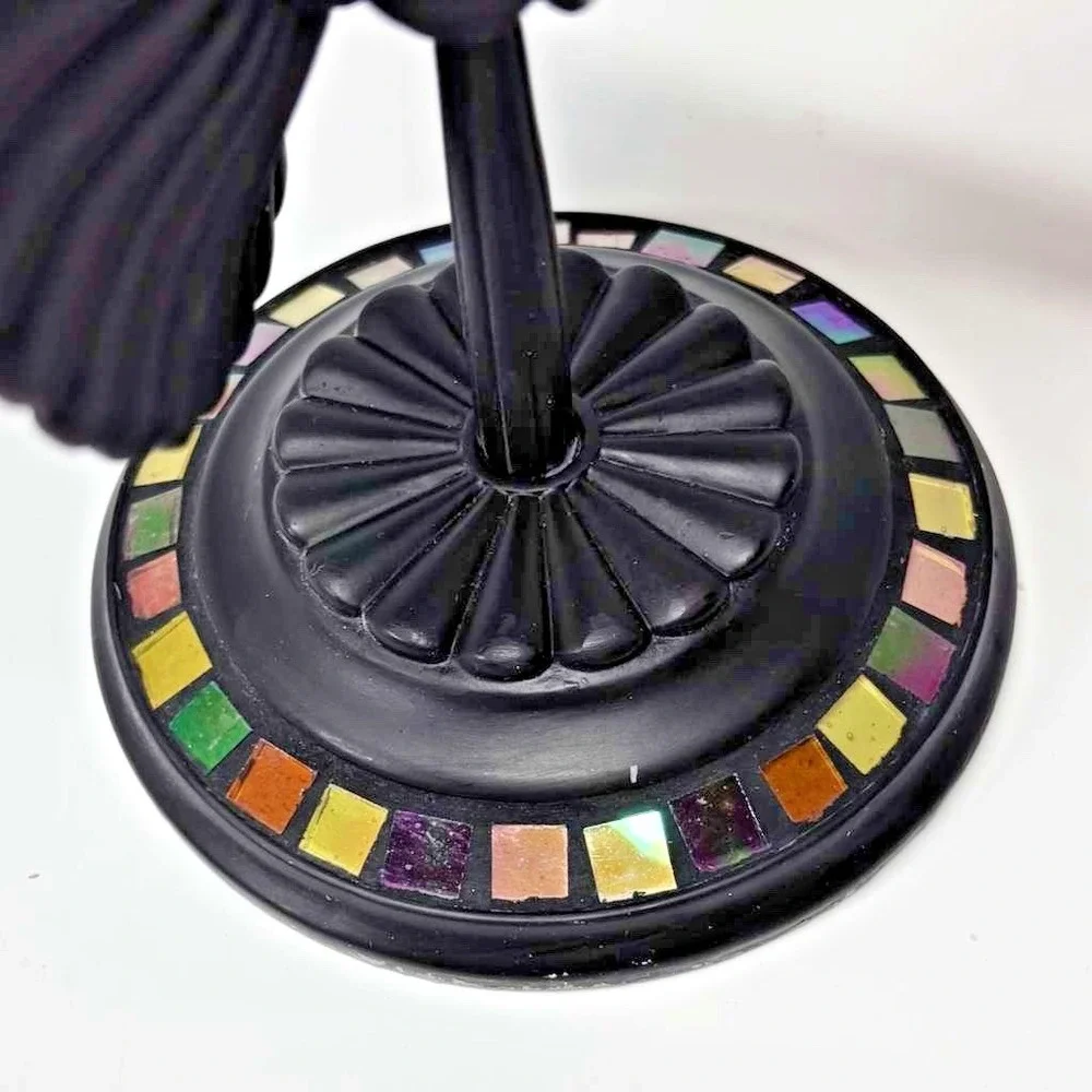 PartyLite Global Fusion Candle Holder Mosaic Glass Pair Of Wall Sconce Retired - Picture 3 of 7